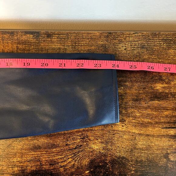 INC Navy Faux Leather Jacket SZ XS NWOT - Picture 9 of 9